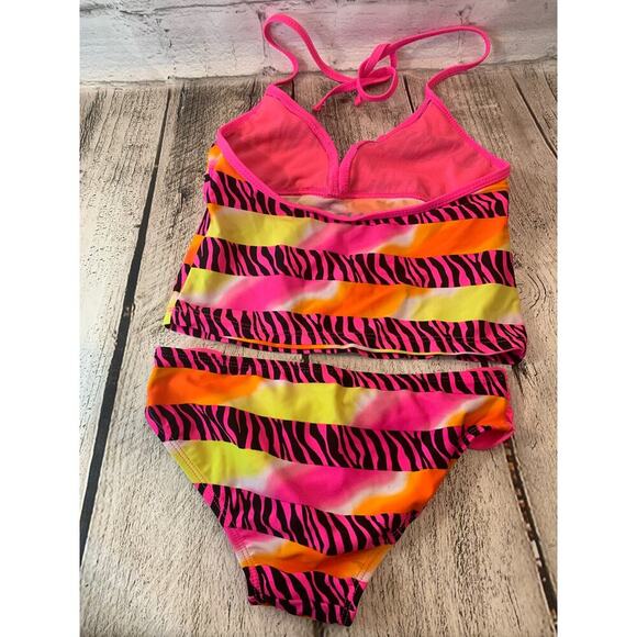 LAGUNA Girl’s Wild Zebra Tankini Swim Set / Size: 10 - Picture 5 of 10